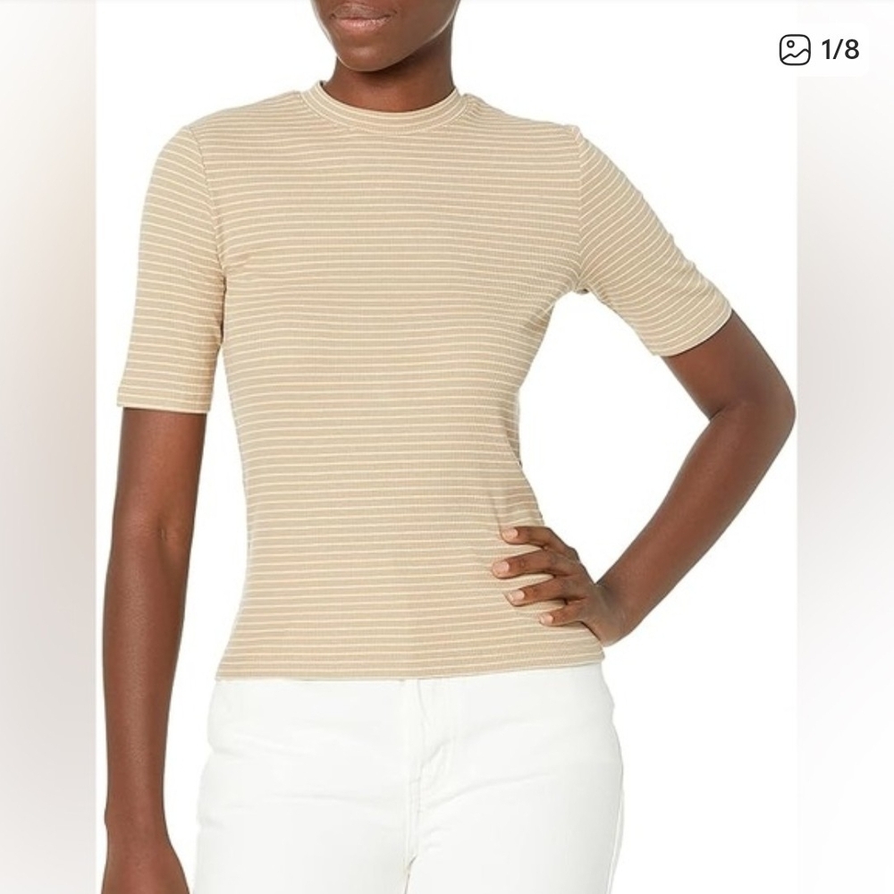 Vince Striped Tan Women's Top